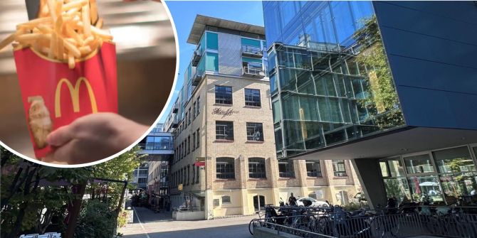 In dieser Liegenschaft im Steinfels-Areal in Zürich-West soll die neue McDonald's-Filiale entstehen. - Jan Strobel