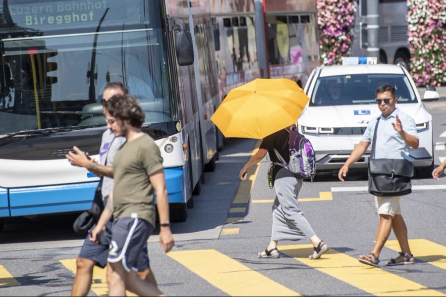 In der Schweiz ist es aktuell sehr warm.