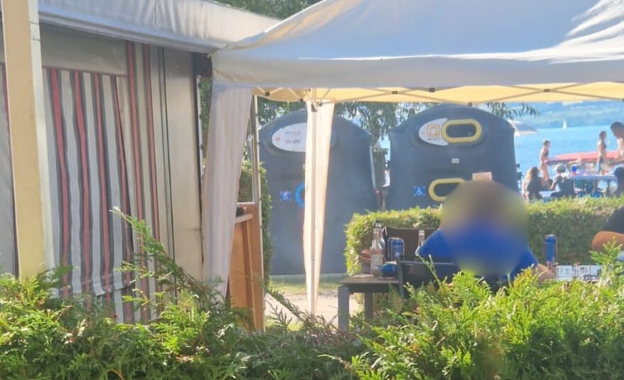 Camping abfall müll estavayer
