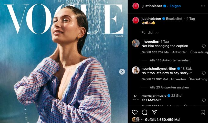 Justin Bieber hat sich mit seiner Ehrlichkeit nicht gerade viele Freunde gemacht. hailey