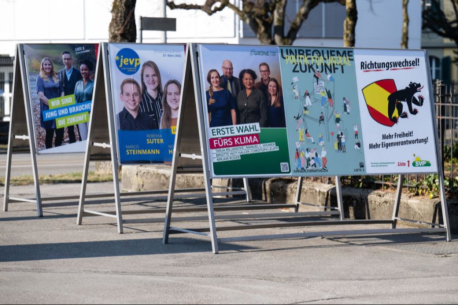 Wahlplakate Grosser Rat Bern