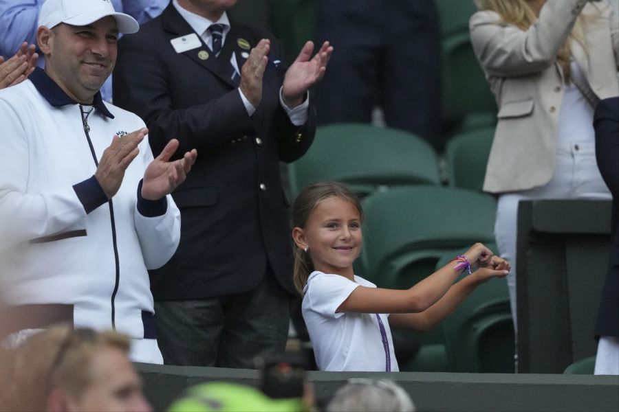 Novak Djokovic Tara Wimbledon