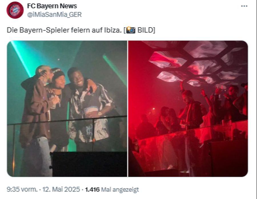 Im In-Club «Pacha» liessen es die Profis auf Ibiza krachen.