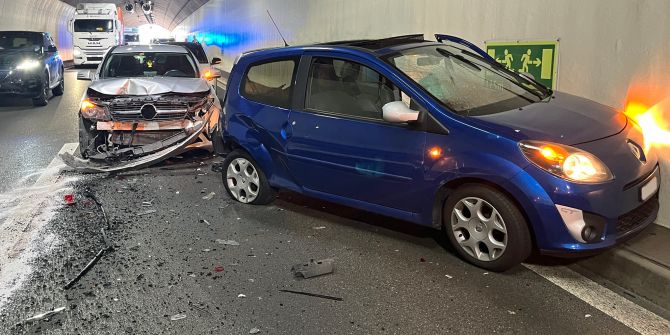 Auffahrunfall auf A14