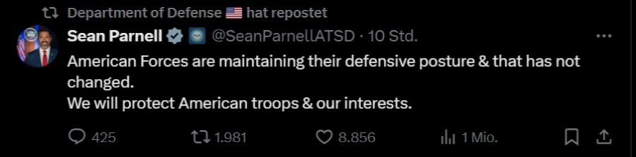 Tweet Parnell Iran Israel