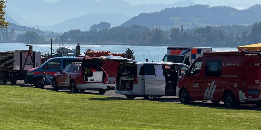 Flugzeugabsturz Zugersee Rettungskräfte