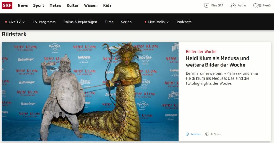 Und auch Heidi Klum darf nicht fehlen.