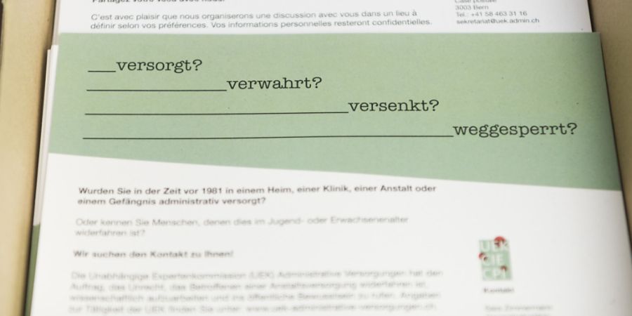 Der Kantonsrat stimmte einem Solidaritätsbeitag für Opfer von fürsorgerischen Zwangsmassnahmen im Kanton Zürich zu. (Symbolbild)