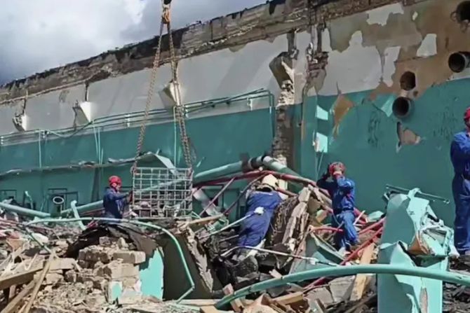 Industrieanlagen Trümmer Rjasan