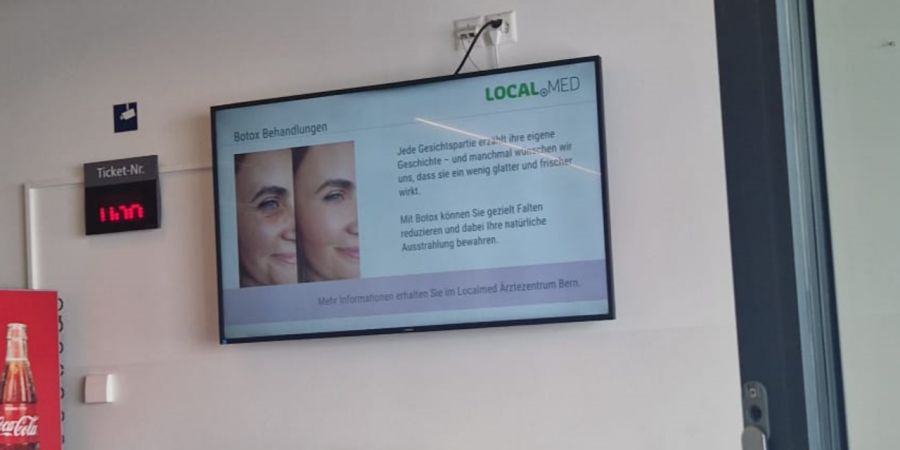 Botox Werbung Notfall Wartezimmer