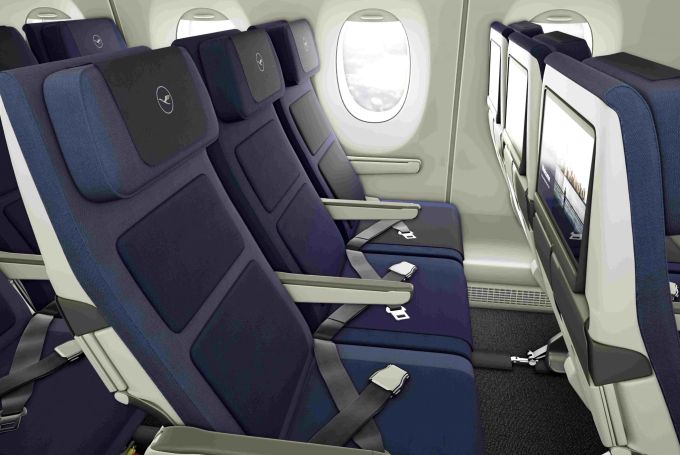 Die Allegris-Kabine der Economy Class, wie sie auch in der Boeing 747-8 erscheinen soll. allegris boeing 747 8