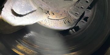 abgenutzten Bremsscheiben