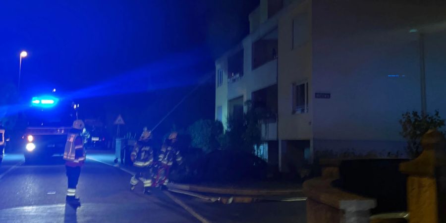 Brand auf Balkon