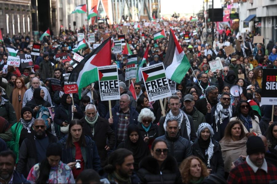 Pro-Palästina Demo in London