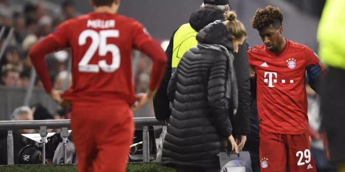 Kingsley Coman wurde in der Champions League gegen Tottenham mit Verdacht auf Kreuzbandriss ausgewechselt. Kingsley Coman