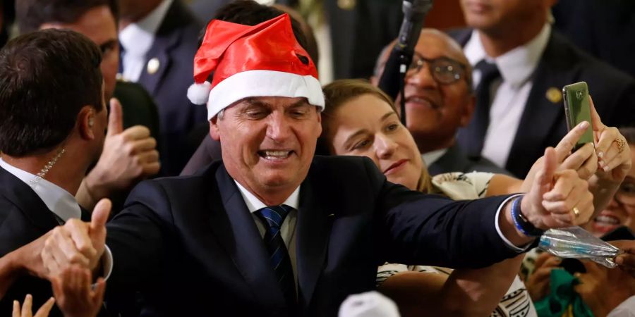 Weihnachtsfeier mit dem brasilianischen Präsidenten Bolsonaro