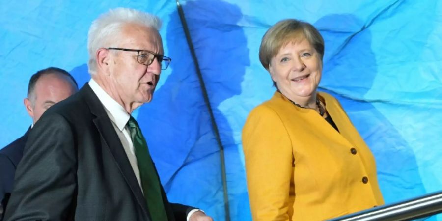 Winfried Kretschmann (l.) und Kanzlerin Angela Merkel