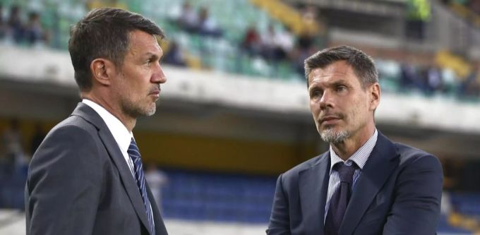 Paolo Maldini (l.) und Zvonimir Boban haben sich gestern mit Nati-Star Rodriguez getroffen. Paolo Maldini