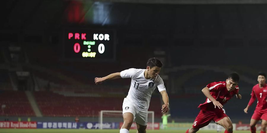 Nordkorea gegen Südkorea: Ein 0:0 ohne Zuschauer.