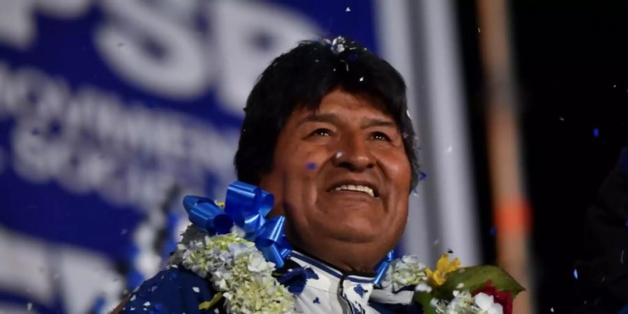 Boliviens amtierender Präsident Evo Morales