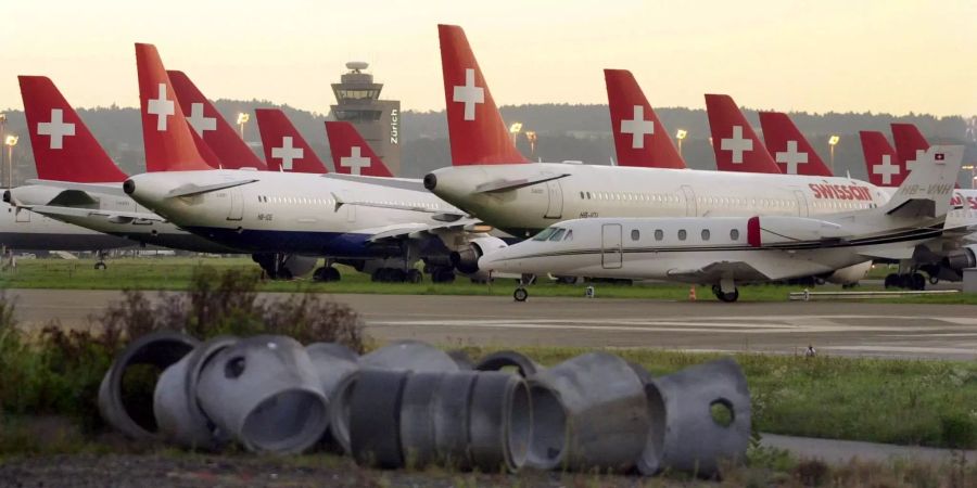 swissair flugzeug