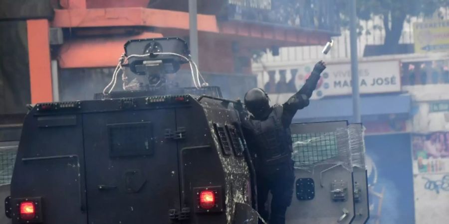 Polizeieinsatz in Quito