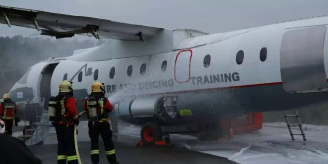 Blaulicht-Übung Flughafen Belp