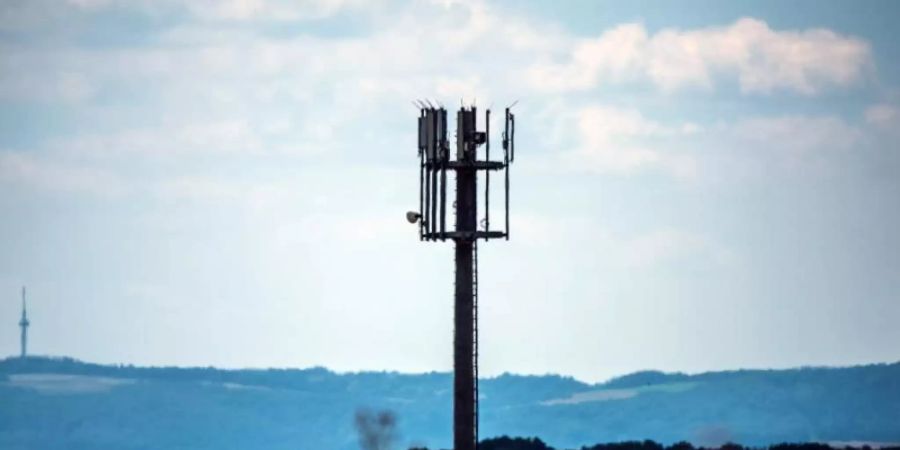 Mobilfunkmast bei Meisenheim in Rheinland-Pfalz. Foto: Andreas Arnold/dpa