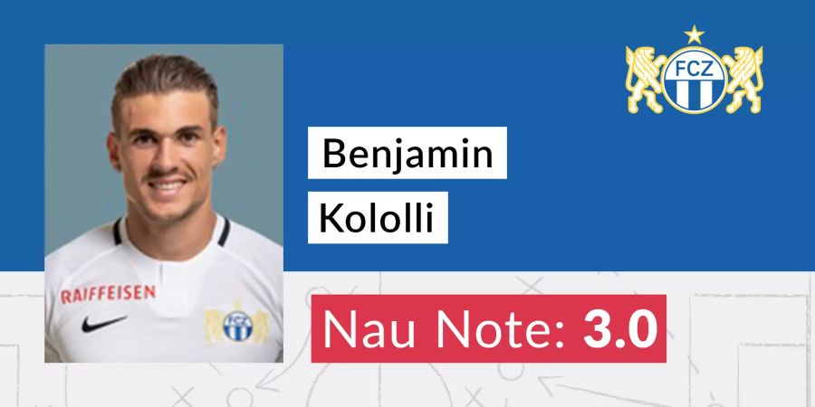 Benjamin Kololli erhält die Nau-Note 3.0.