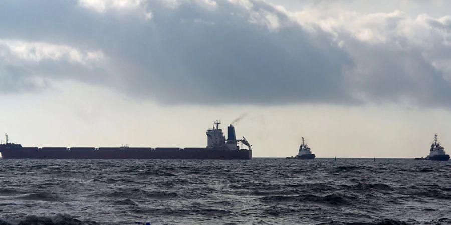 Weitere acht Schiffe mit 195.000 Tonnen ukrainischen Agrarprodukten haben die Häfen von Odessa und Chornommorsk im Rahmen der «Getreideinitiative» in der Region Odessa im Süden der Ukraine verlassen. Foto: -/Ukrinform/dpa