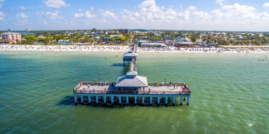 So sah der Strand von Fort Myers Beach vor dem Hurrikan aus.