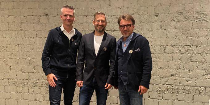 Thomas Jauch, Reto Leuenberger und Tom Bögli. Vorstand des Vereines Thuner Kadetten