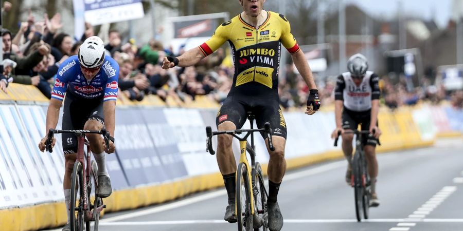 Wout van Aert setzte sich beim E3 Preis von Harelbeke letztlich durch.