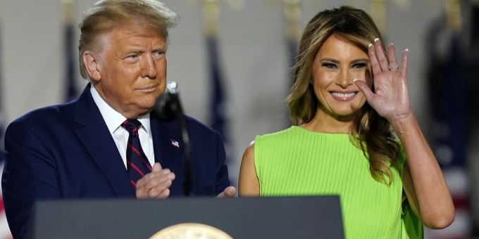 Donald Trump und seine Gattin Melania. melania trump