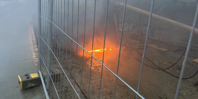 Brand auf einer Baustelle in Gossau SG Brand in Gossau SG