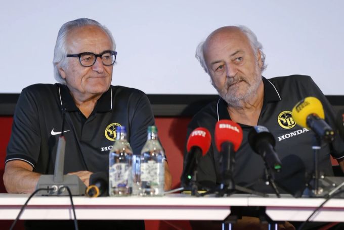 Hansueli Rihs (links) mit seinem verstorbenen Bruder Andy (†75). YB