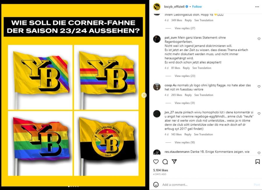 YB Eckfahnen Designs