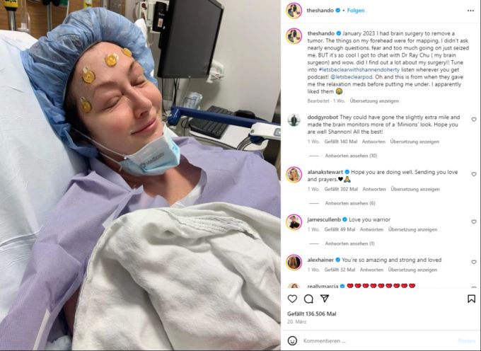 Shannen Doherty ging offen mit ihrer Krebsdiagnose um. Shannen Doherty
