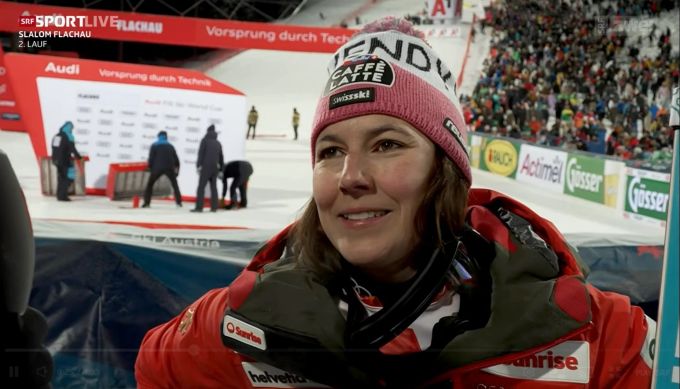 Wendy Holdener ist mit dem 2. Platz im Flachau-Slalom nicht restlos zufrieden. wendy holdener
