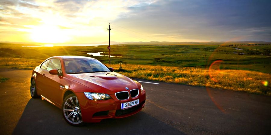 Roter BMW m3