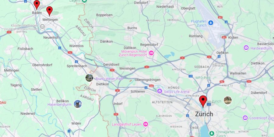 Statt nach Zürich sollen Zuzügler laut Rutz besser in den Nachbarskanton Aargau ziehen – etwa nach Baden oder Wettingen.