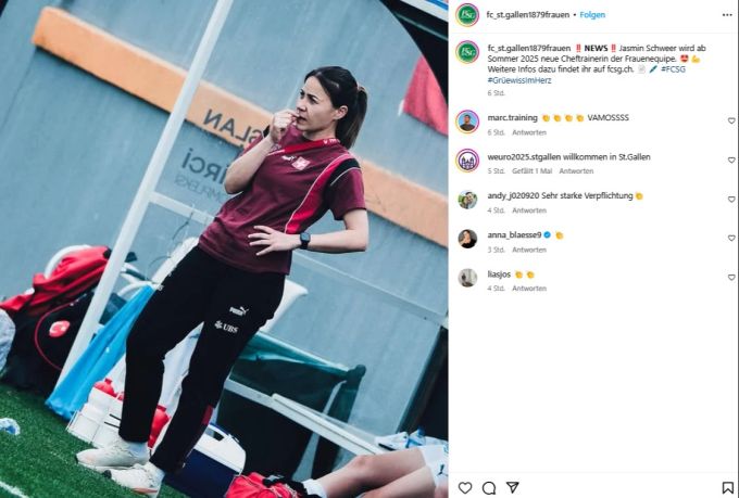 Jasmin Schweer wechselt zum FC St.Gallen. Jasmin Schweer