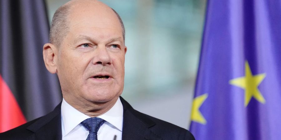 Bundeskanzler Scholz gibt Pressestatement