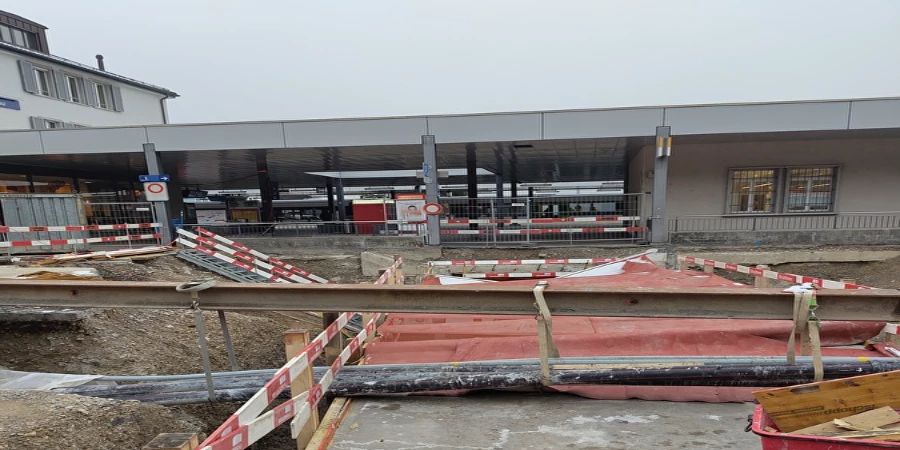 Baustelle Bahnhof Herisau