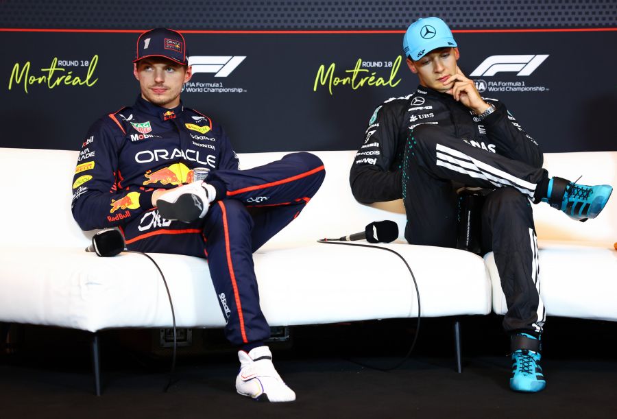 Max Verstappen George Russell