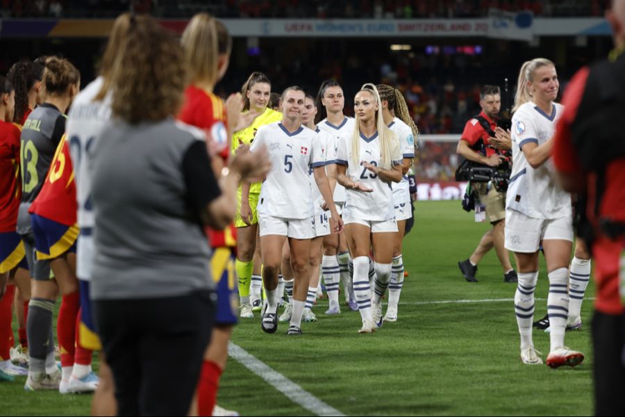 Die Schweizerinnen scheiden an der WEURO 2025 im Viertelfinal aus.