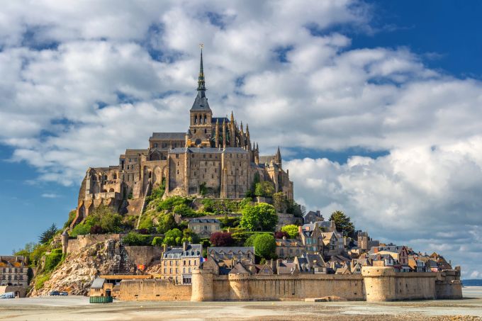 Die Macht der Gezeiten lässt sich in der Bucht des Mont-Saint-Michel besonders gut beobachten. Mont-Saint-Michel