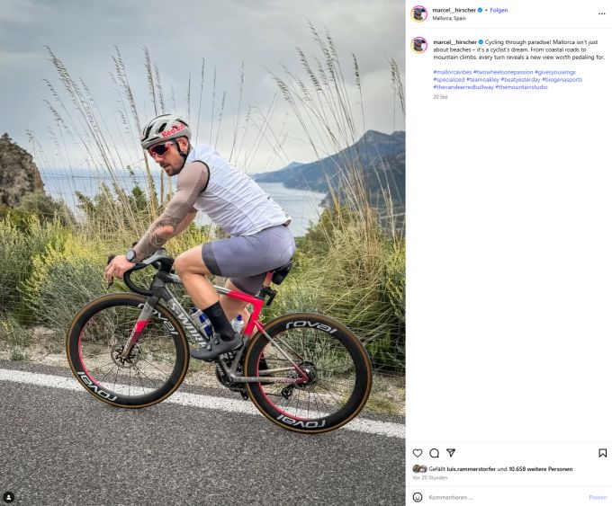 Arbeitet Marcel Hirscher hier auf Mallorca an seinem Comeback? Marcel Hirscher Mallorca Comeback