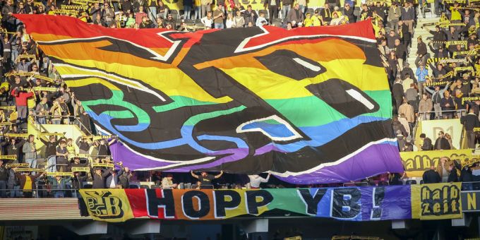 Die Fans von YB setzen regelmässig ein Zeichen gegen Rassismus und Diskriminierung. YB