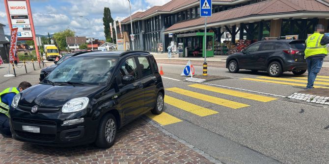 Kollision auf Zebrastreifen